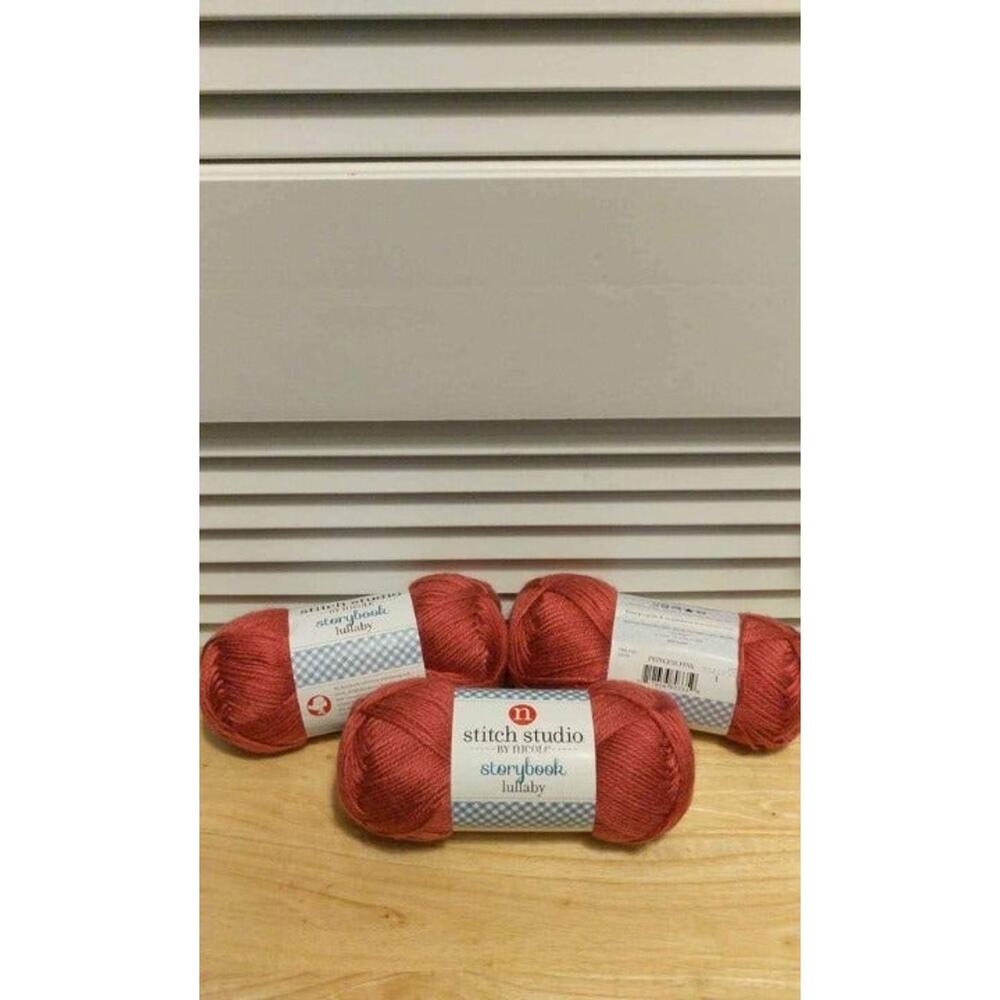 Stitch Studio Storybook Lullaby Princess Pink 420g acrylic yarn lot of 3 skeins